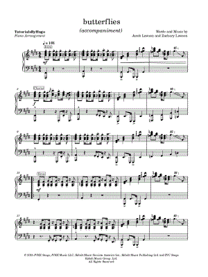 butterflies [accompaniment only]