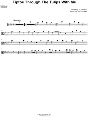 Tip Toe Through the Tulips With Me - Viola