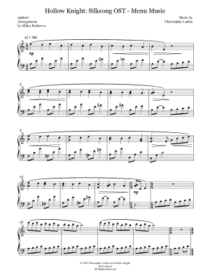 Hollow Knight Silksong Menu Music