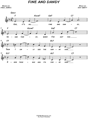 Fine and Dandy [chorus only]