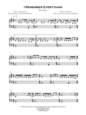 I Remember Everything [easy]