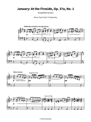 The Seasons, Op. 37a: 1. January (By the Fireside)