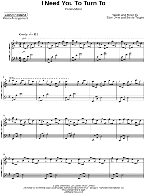 I Need You to Turn To [intermediate]