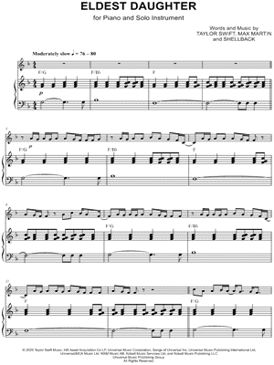 Eldest Daughter - Piano Accompaniment