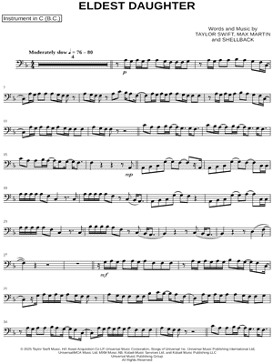 Eldest Daughter - Bass Clef Instrument