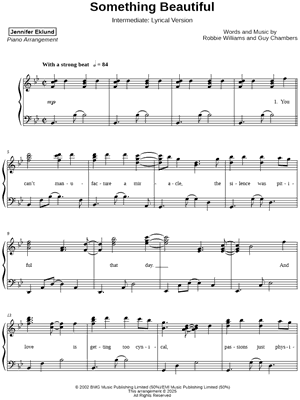 Something Beautiful [intermediate - lyrical]