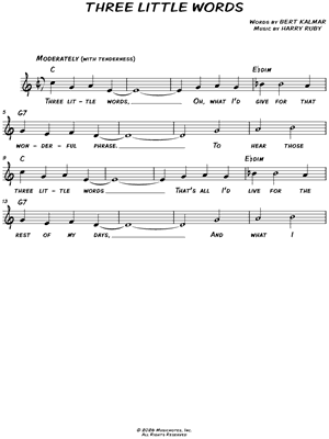 Three Little Words [chorus only]