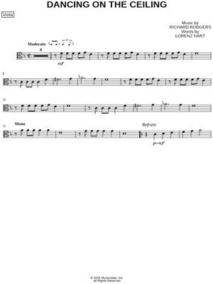 Dancing on the Ceiling - Viola