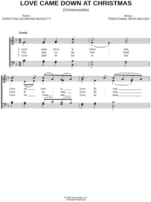 Love Came Down At Christmas