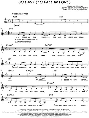 So Easy (To Fall in Love)