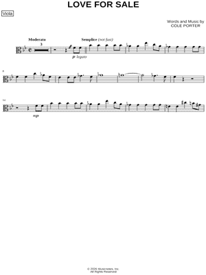 Love for Sale - Viola