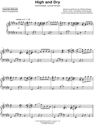 High and Dry [intermediate - lyrical]