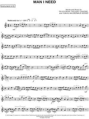 Man I Need - Eb Instrument