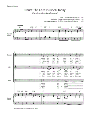 Christ the Lord Is Risen Today (Christus is erstanden heut)