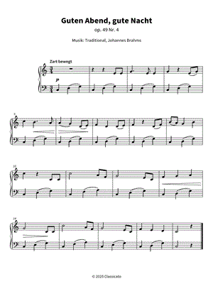 Lullaby (Wiegenlied) Opus 49, No. 4