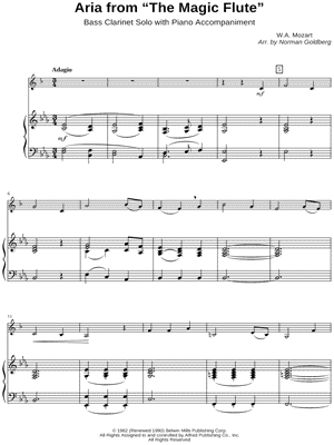 Aria from the Magic Flute - Piano Accompaniment