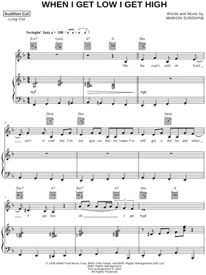 When I Get Low I Get High