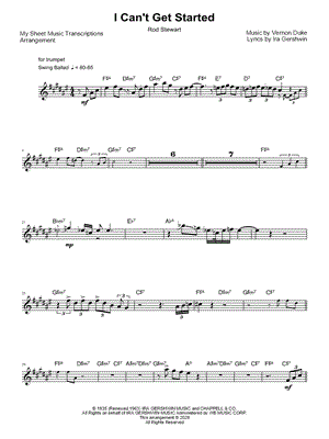 I Can't Get Started (Rod Stewart)