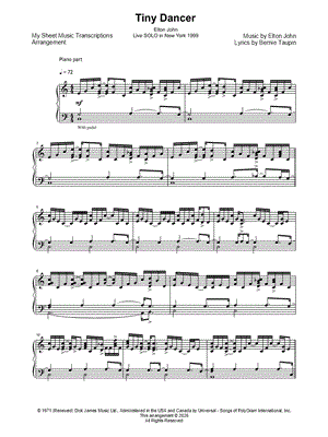 Tiny Dancer (Elton John Live Solo in New York 1999)