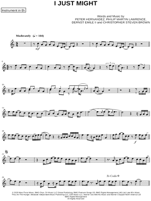 I Just Might - Bb Instrument