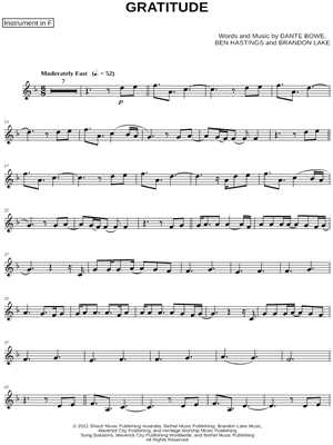 Gratitude - F Instrument