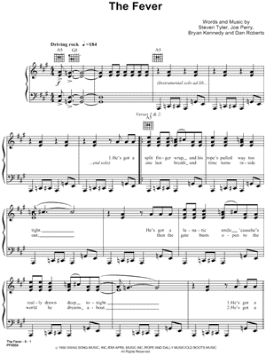 The Fever by Garth Brooks - Sheet Music