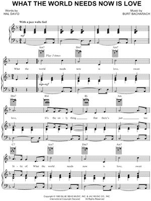 What the World Needs Now Is Love