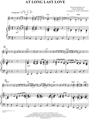 At Long Last Love from You Never Know - Sheet Music