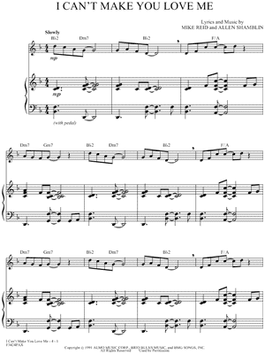 I Can't Make You Love Me