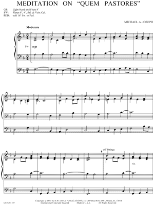 Meditation on "Quem Pastores"