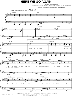 Here We Go Again! by Portrait - Sheet Music