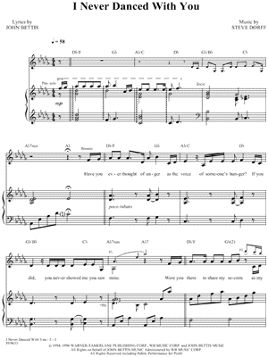 I Never Danced With You