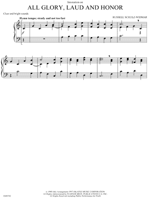 All Glory, Laud and Honor