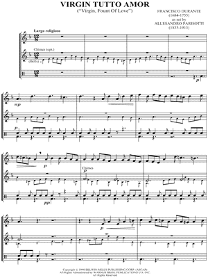 Virgin Tutto Amor by Francisco Durante - Sheet Music