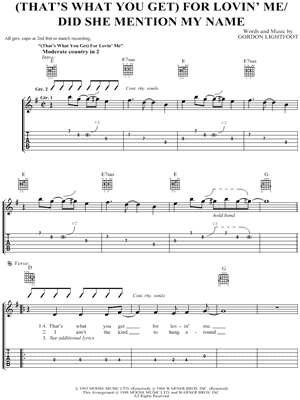 (That's What You Get) for Lovin' Me/Did She Mention My Name