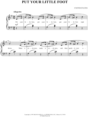 Put Your Little Foot by Traditional - Sheet Music