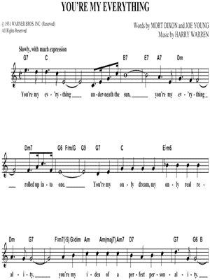 You're My Everything from THE LAUGH PARADE - Sheet Music