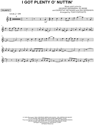 I Got Plenty O' Nuttin' - Trumpet