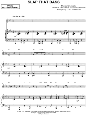 Slap That Bass - Piano Accompaniment