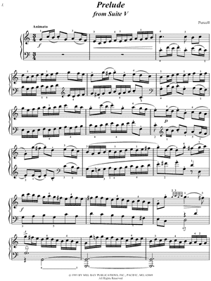 Prelude by Henry Purcell - Sheet Music