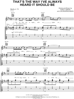 That's The Way I've Always Heard It Should Be