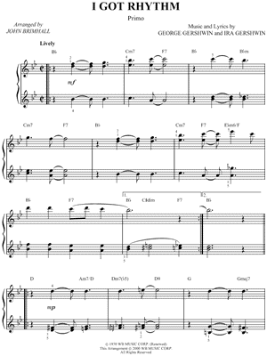I Got Rhythm from Girl Crazy - Sheet Music