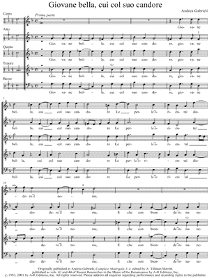 Giovane bella, cui col suo candore