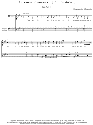 Judicium Salomonis. [15. Recitative]
