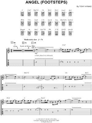 Angel (Footsteps) by Jeff Beck - Sheet Music
