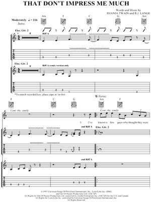 That Don't Impress Me Much