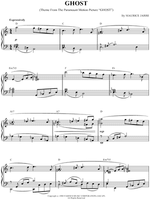 Ghost from Ghost - Sheet Music