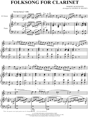 Folksong for Clarinet