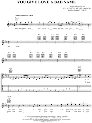 You Give Love a Bad Name
