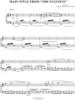 Main Title From "The Fugitive" from The Fugitive - Sheet Music